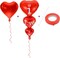 20 + 2 I Love You Balloons - Helium Supported - Love Balloons (Red,white)